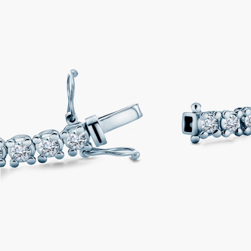 Bransoletka tenisowa Luminy 4,5mm: białe złoto, diamenty